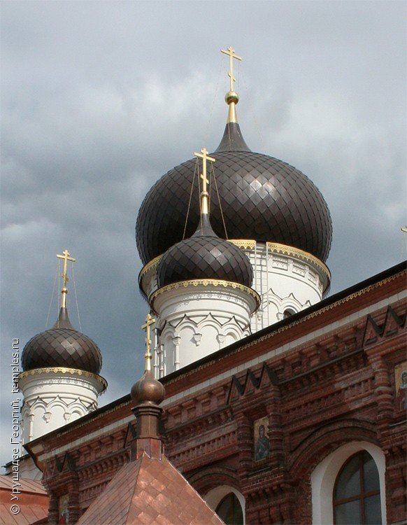 Храм с черными куполами в Туле