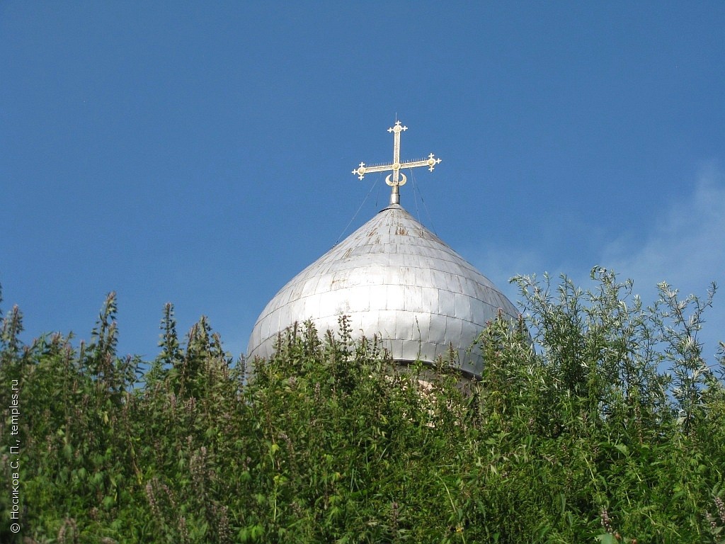 Новгородская область Новгородский район Спас-Нередицы Церковь Преображения  Господня Купол Фотография