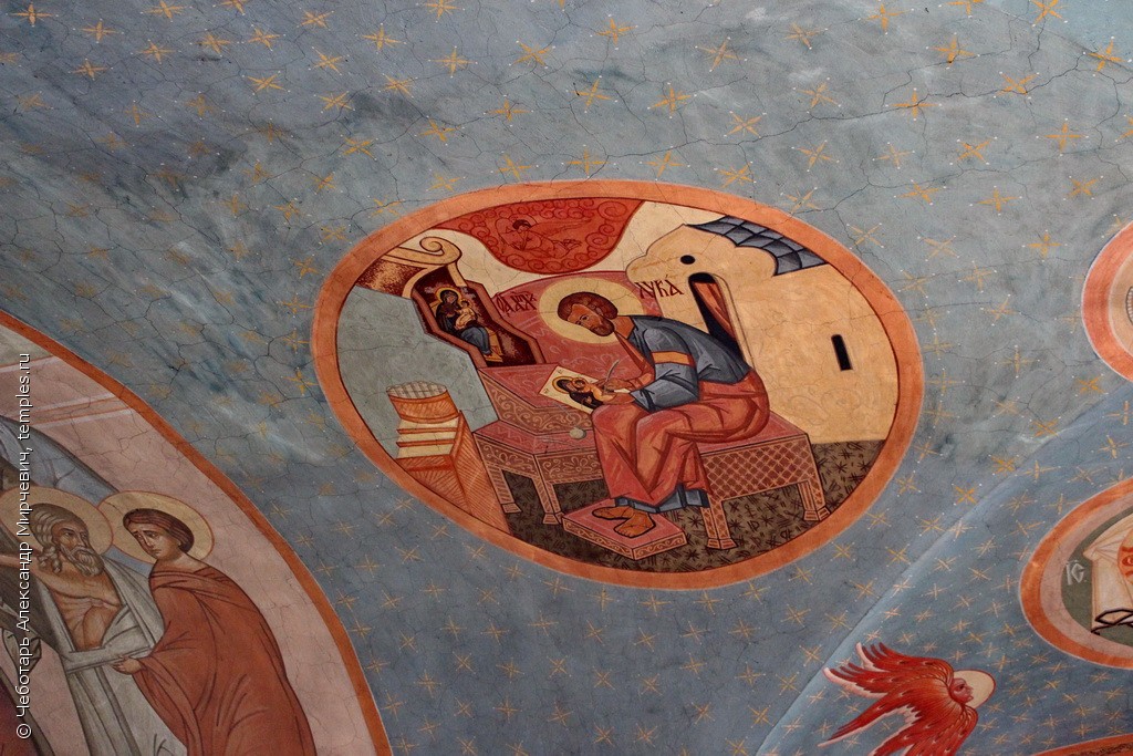Роспись трапезной части храма Казанской Божией Матери в д.Пучково