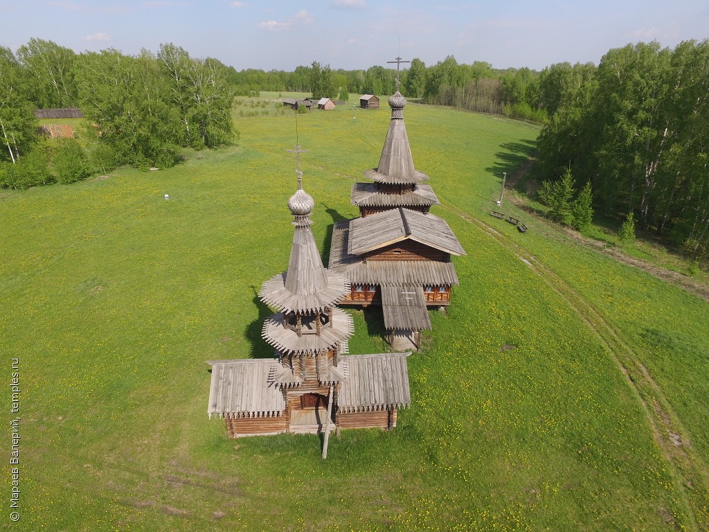 Новосибирск Академгородок Историко-архитектурный музей СО РАН Зашиверск  Церковь Спаса Нерукотворного Образа Фотография