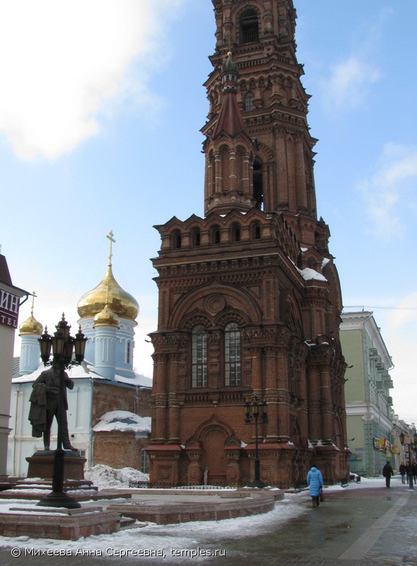 Колокольня церкви Богоявления Казань