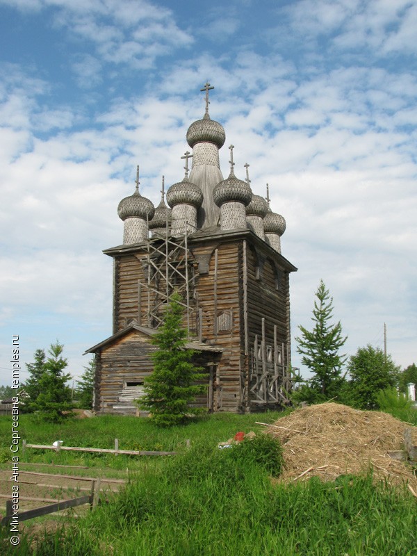 Заостровье Архангельск деревянный храм