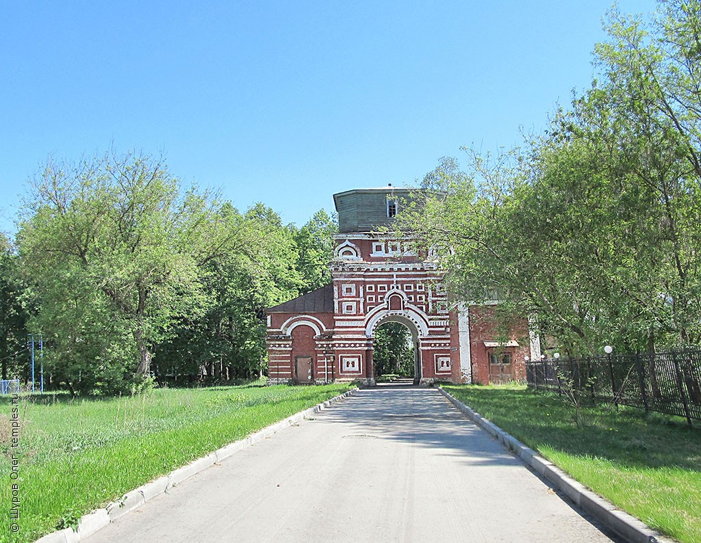 Московская область Шатурский район Мещерский Бор Александро-Мариинский  монастырь Колокольня Ворота Фотография