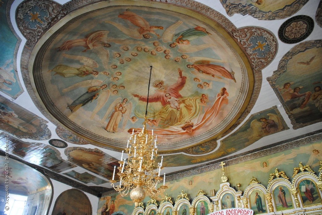Росписи свода собора Архангела Михаила в Балашове Саратовской области. Фотография.
