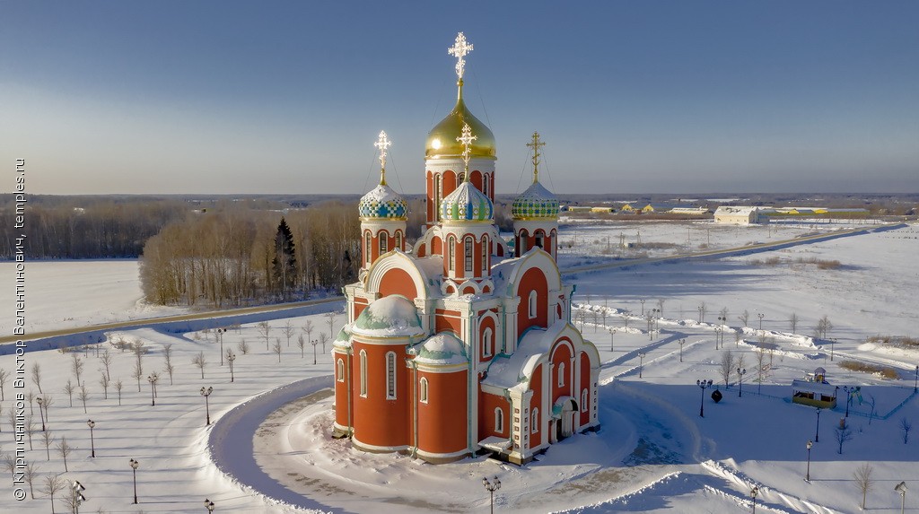 Храм Георгия Победоносца зимой