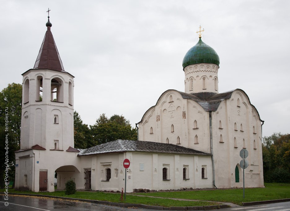 Церковь федора стратилата на ручье в новгороде план фасад