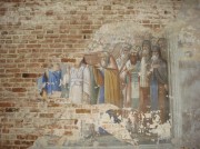 Остатки росписи церкви Николая Чудотворца в Николо-Торжке Нейского района Костромской области.