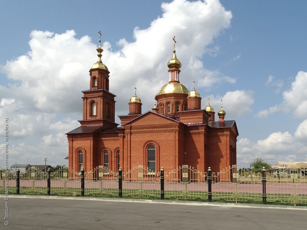 Волгоградская область Городищенский район Сады Придонья Церковь Иоанна Воина  Фотография