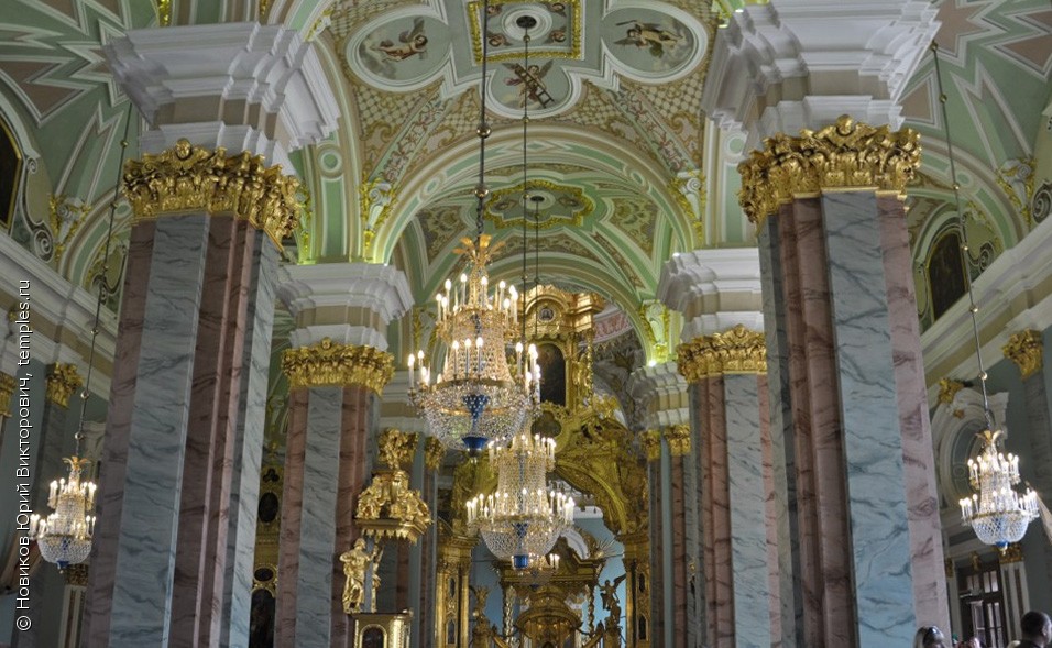 Петропавловский собор СПБ внутри