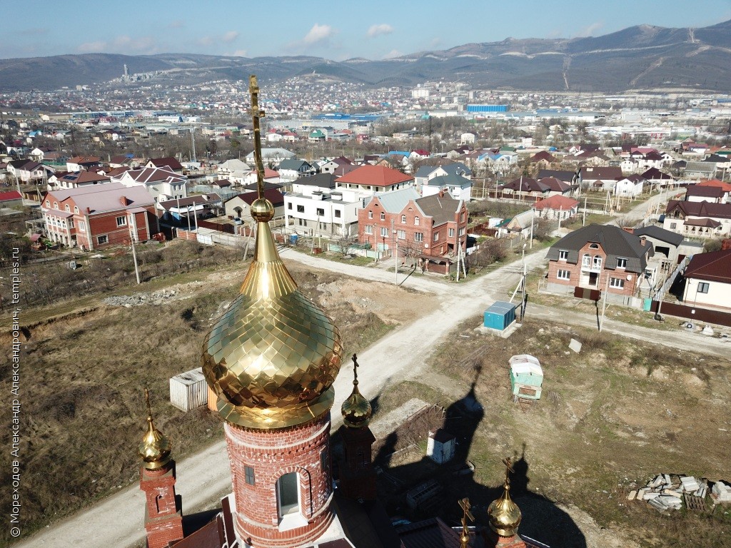 Краснодарский край Новороссийск Цемдолина Борисовка Церковь Александра  Невского Глава Фотография