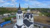 Колокольня и верхняя часть основного объема церкви Захарии и Елисаветы в Тобольске.