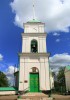 Колокольня церкви Сорока мучеников Севастийских в Печорах Псковской области.
