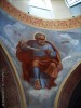 Троицкая церковь в Перетно, образ евангелиста Марка на парусе основного объема. Окуловский район, Новгородская область.