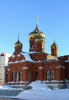 Основной объем строящегося собора Александра Невского в Барнауле Алтайского края.