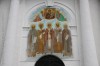 Роспись над входом в церковь Иконы Божией Матери Смоленская в Диевом Городище Некрасовского района Ярославской области.